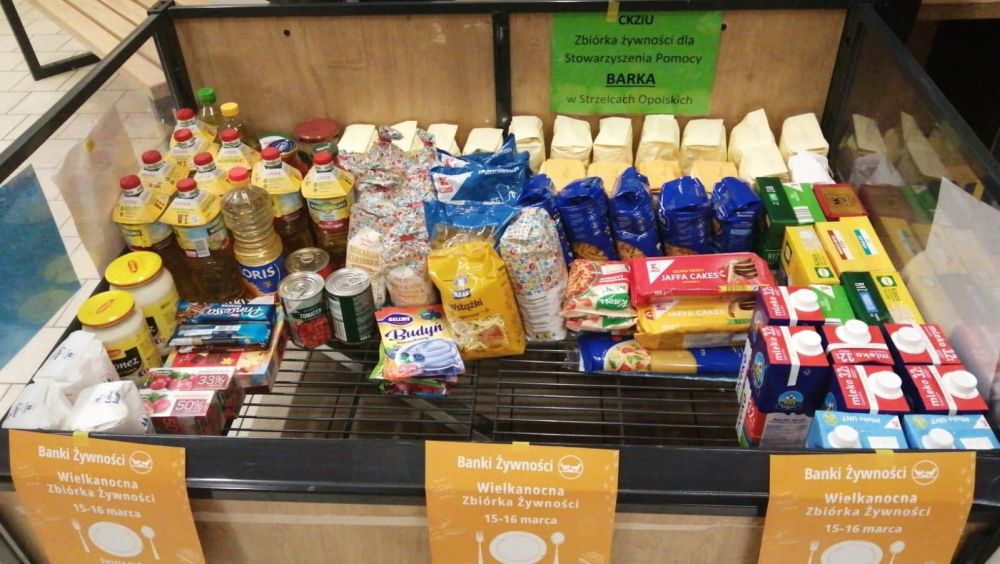 Banki Żywności i CKZiU zbierają żywność dla potrzebujących na Wielkanoc