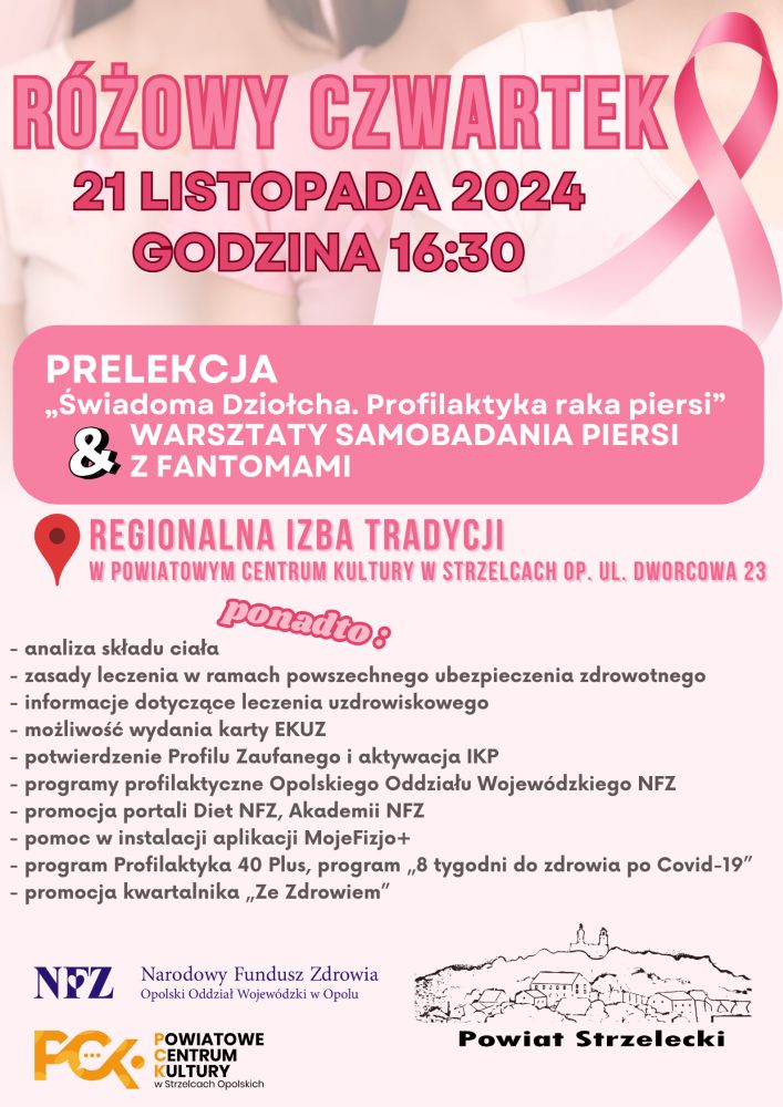 „Różowy czwartek” – 21 listopada 2024 – zapraszamy