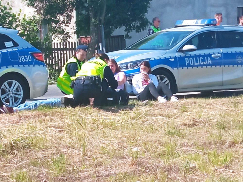 Uczniowie z klas policyjnych pozorantami na ćwiczeniach dowódczo-sztabowych „Trakcja-23”