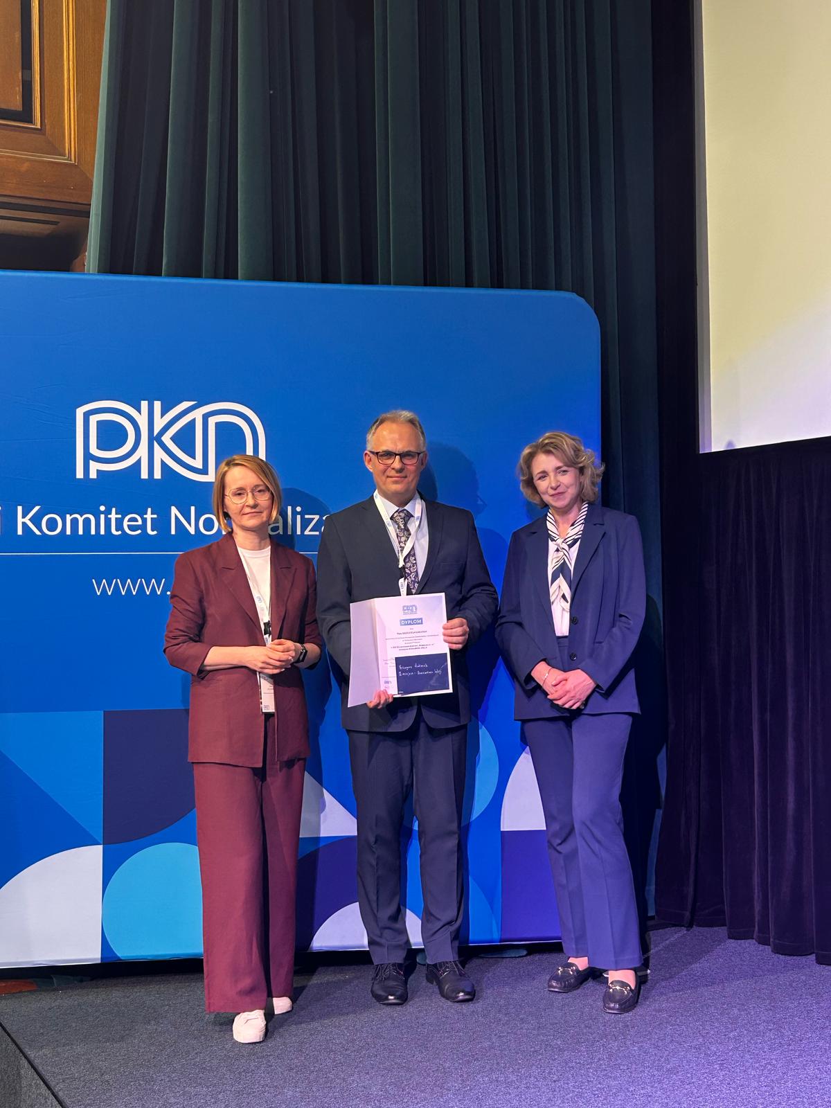 Nauczyciel CKZiU laureatem konkursu Polskiego Komitetu Normalizacyjnego!